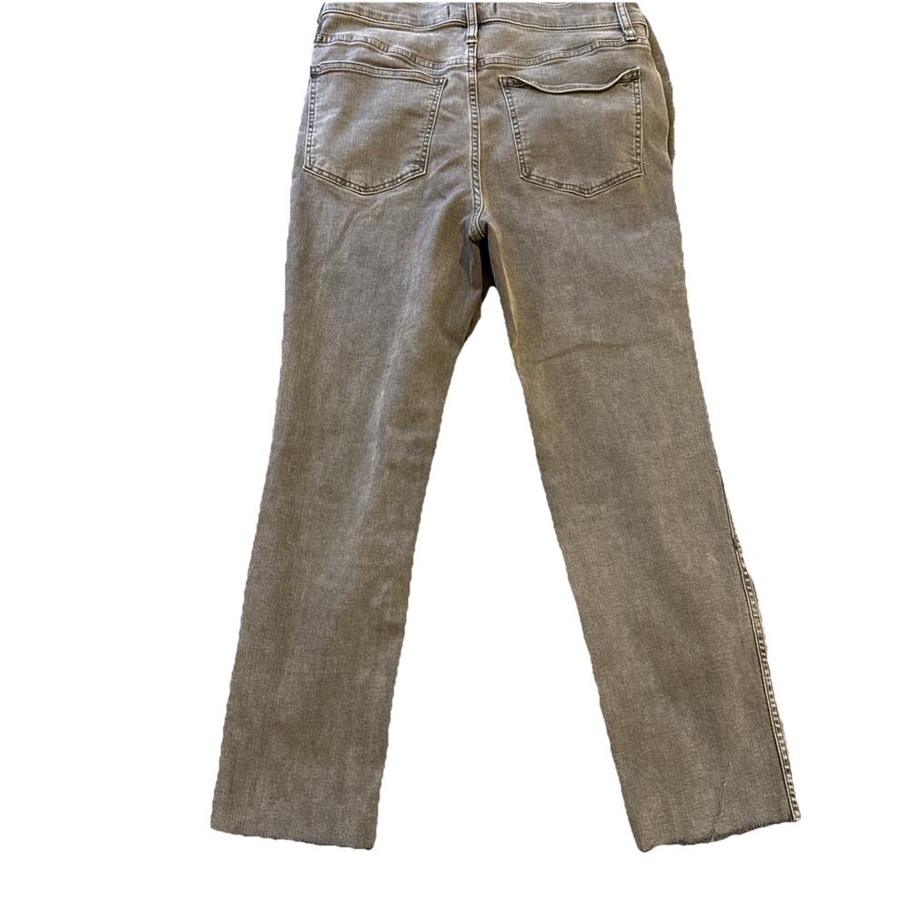 Madewell Gray Faded Black Stovepipe Straight Leg Raw Hem Jeans, Size 29 - Picture 12 of 15